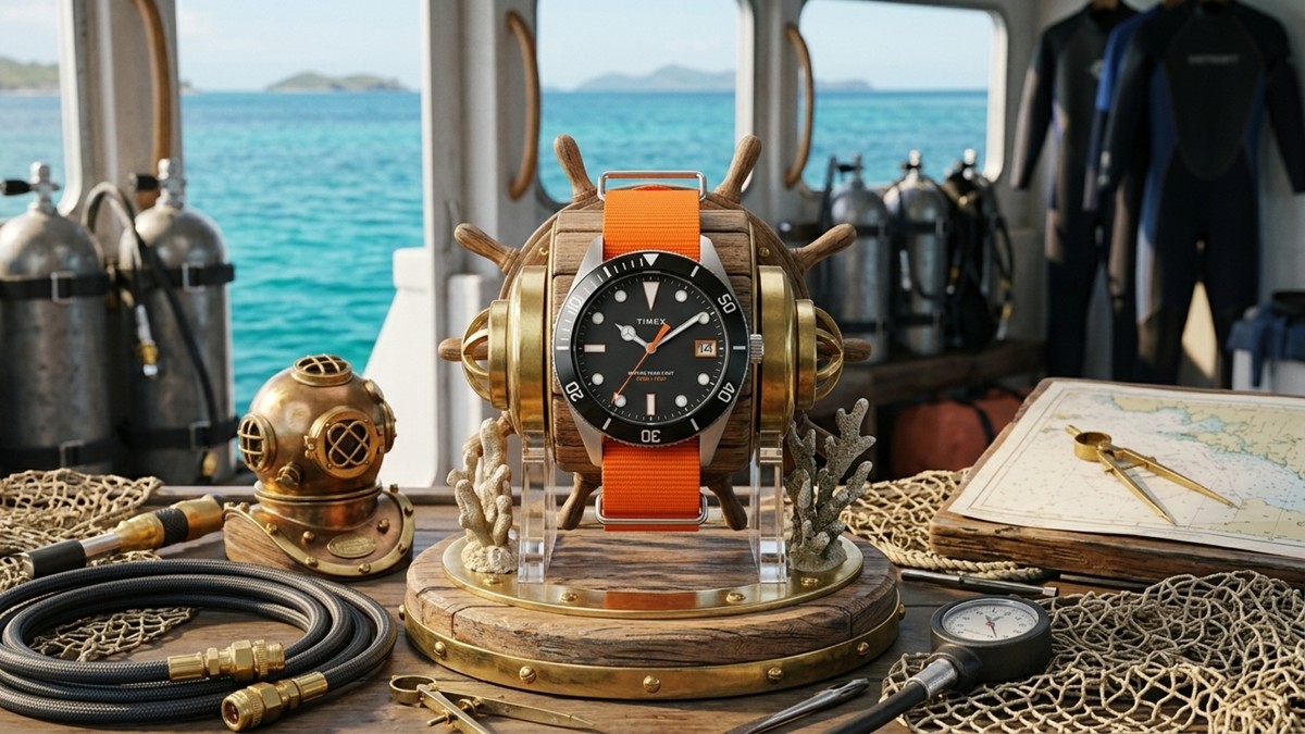De volta a 1966: Timex resgata lendário relógio de mergulho Heritage com duas pulseiras