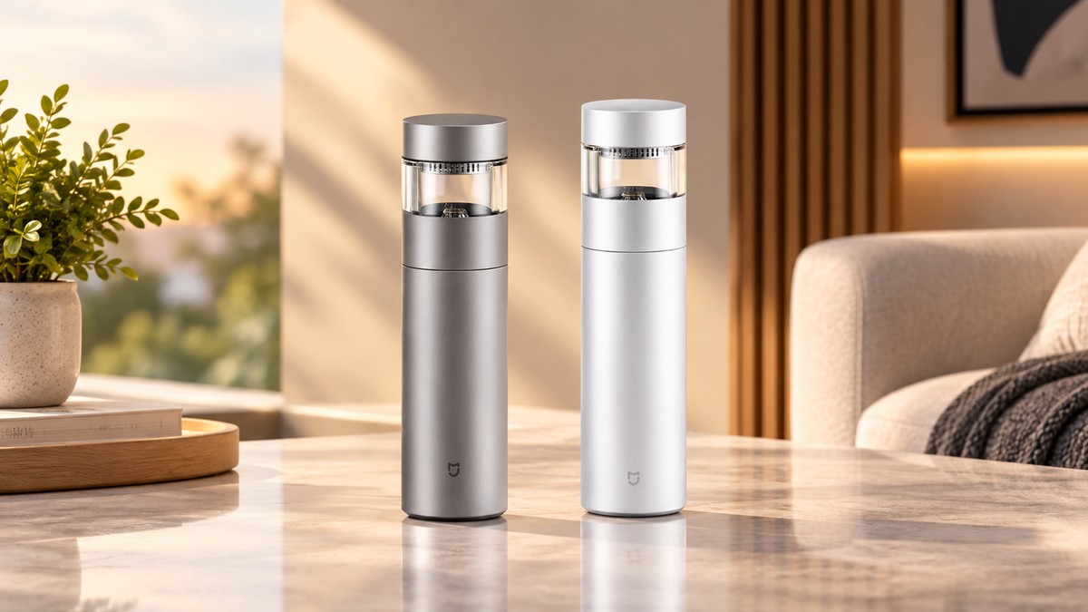 Xiaomi lança garrafa térmica feita em titânio que tem isolamento a vácuo e função chá