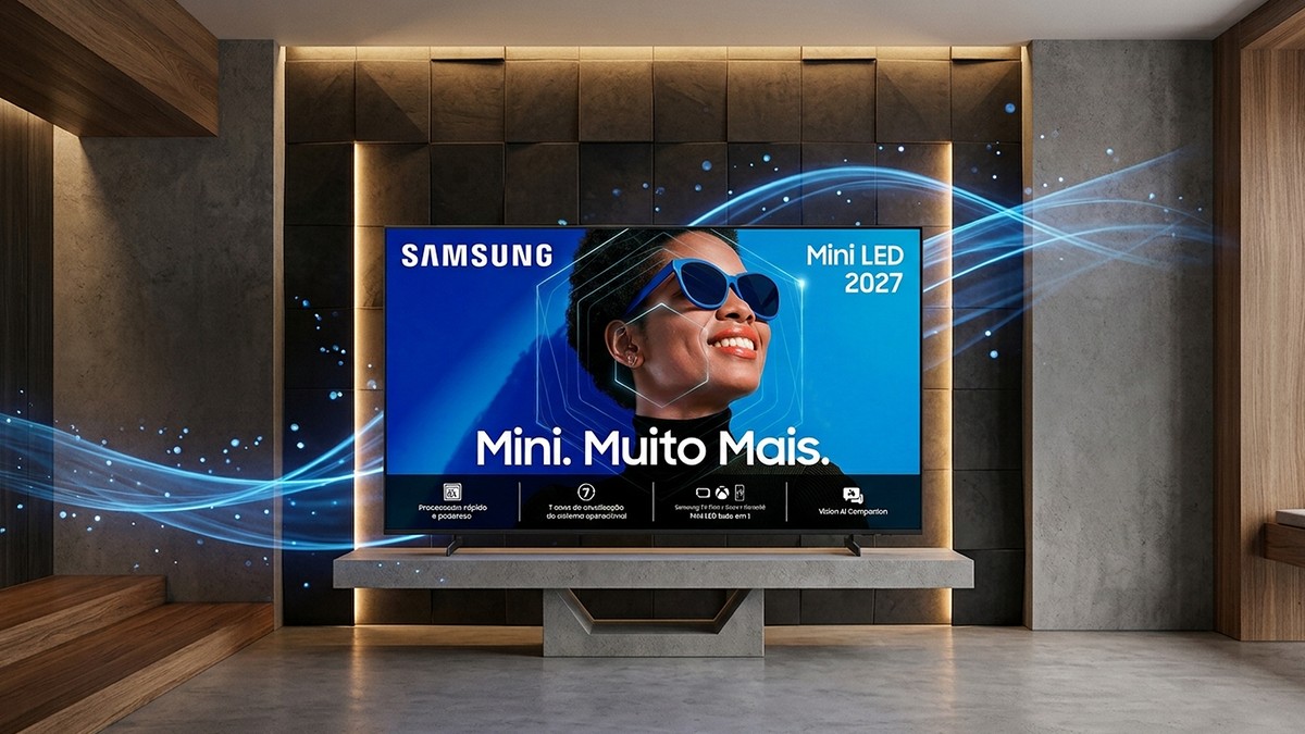 É mini-LED! Smart TVs Samsung de 50" e 55" recebem mega desconto nesta sexta-feira