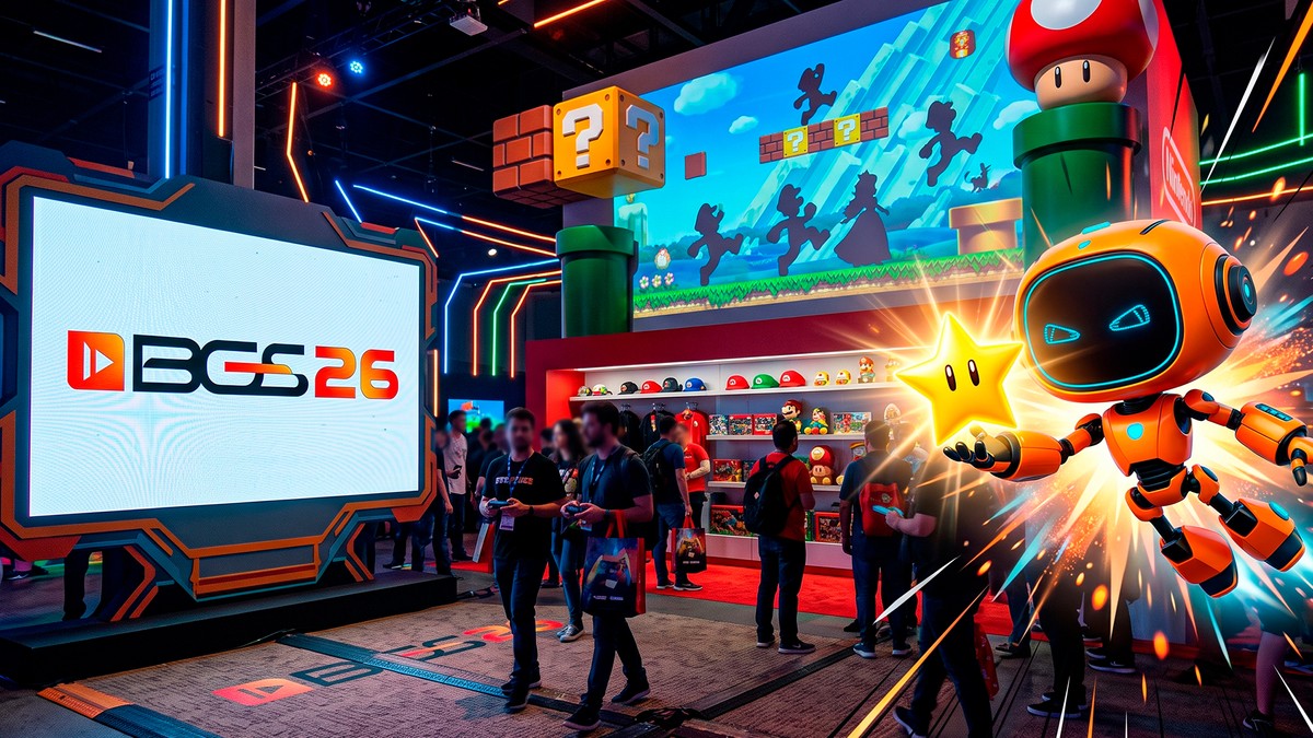 BGS 2026: Nintendo vai trazer novos jogos do Mario e muita ação para a feira; veja a lista