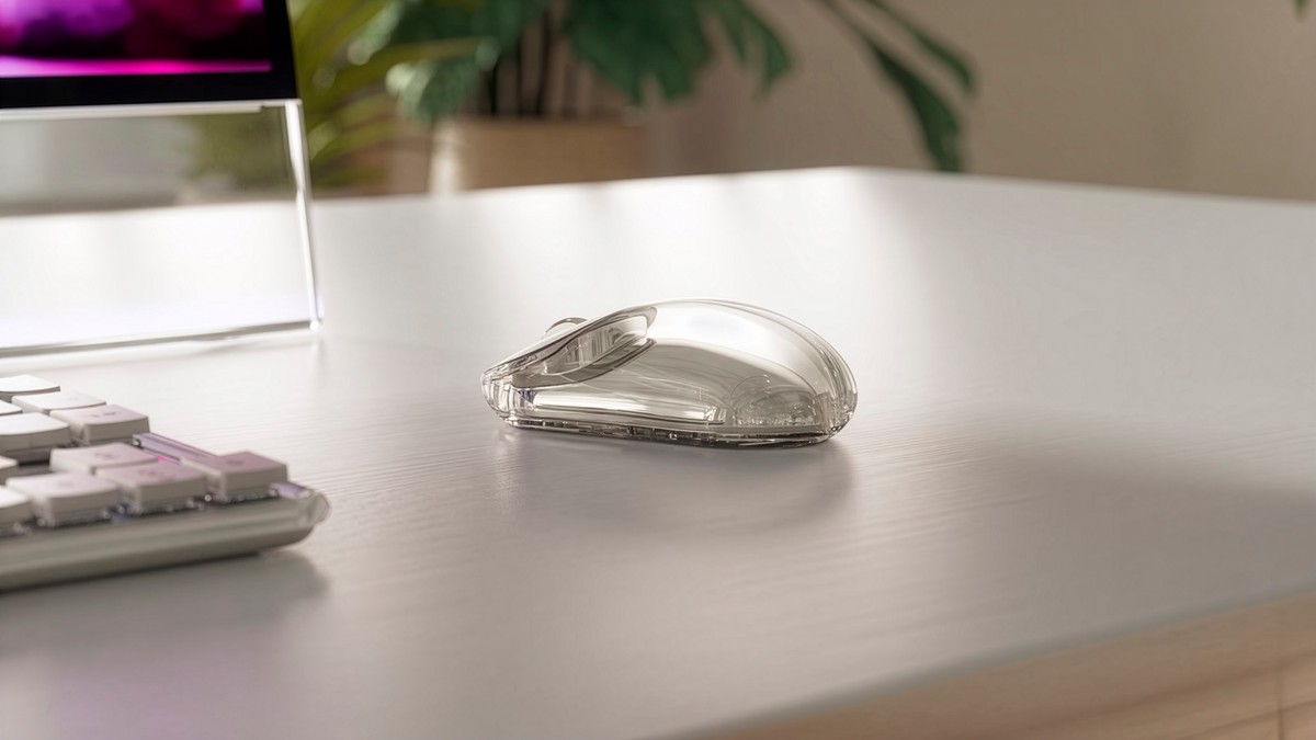 Lenovo 900 é novo mouse com design transparente, botão de IA e bateria de até 90 dias