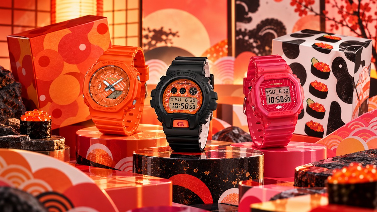 Casio lança linha G-Shock inspirada em sushi