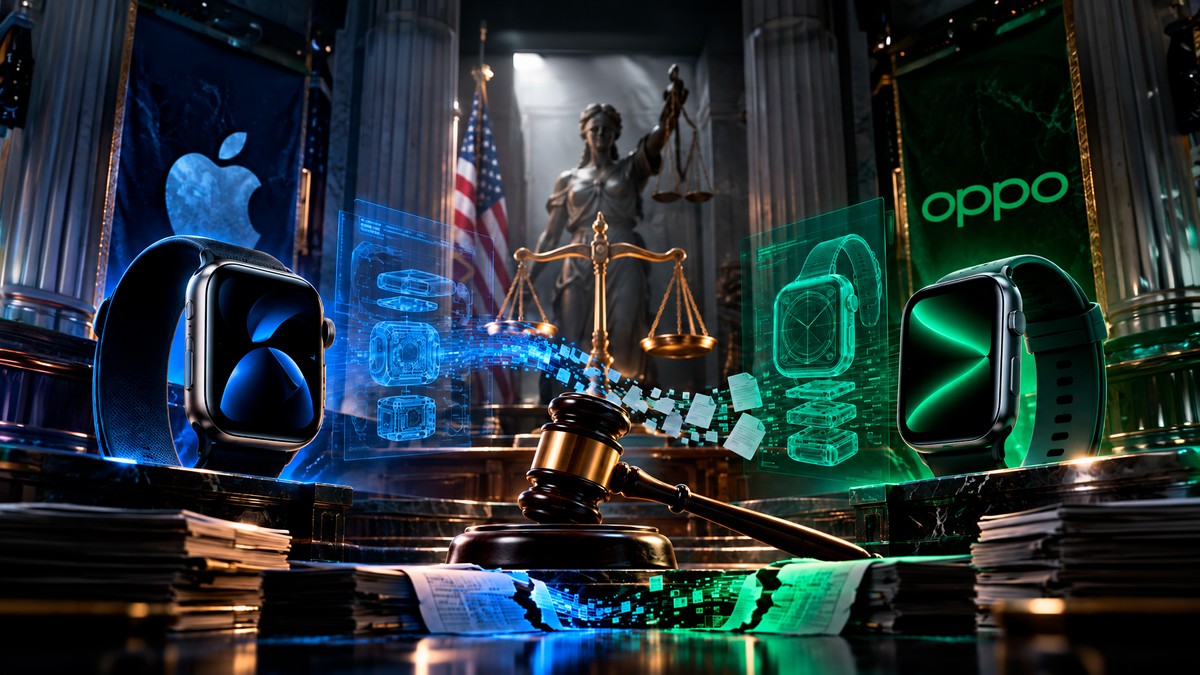 Apple vs OPPO: justiça dos EUA avança com processo sobre roubo de segredos do Apple Watch