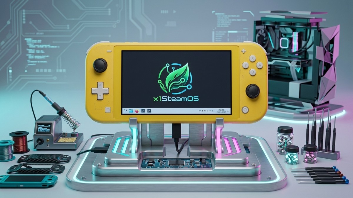 Nintendo Switch Lite "vira" Steam Deck e roda Arch Linux com Steam