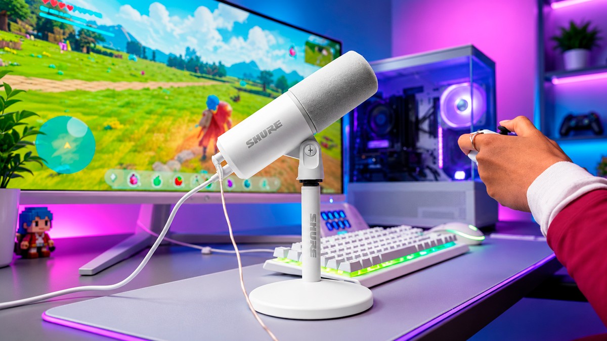 Shure apresenta microfone MV6 Gen 2 com áudio inteligente para gamers e streamers