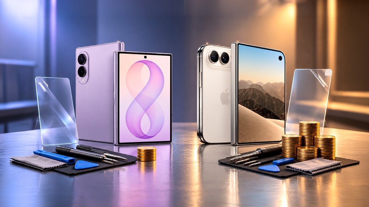 Galaxy Z Fold 8 tem troca de película mais barata que iPhone Duo; veja os custos