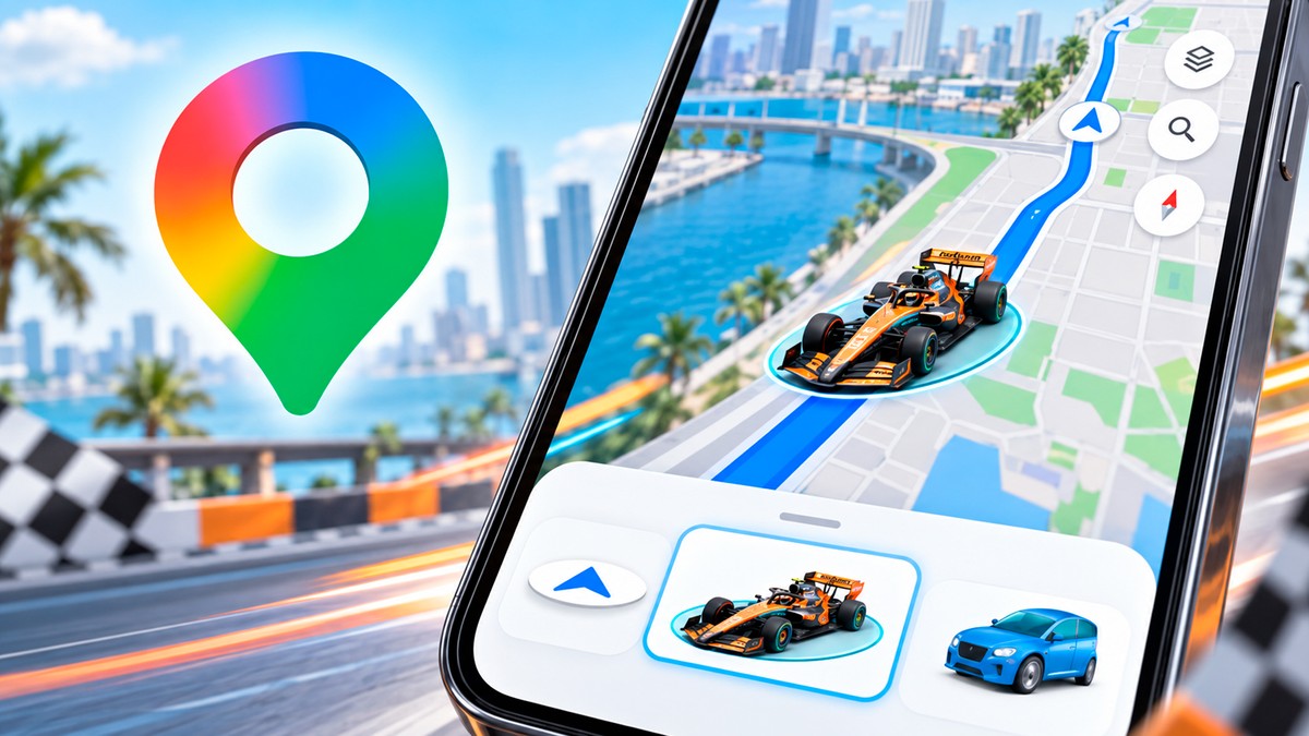 Google Maps libera seta em formato de F1 da McLaren por tempo limitado