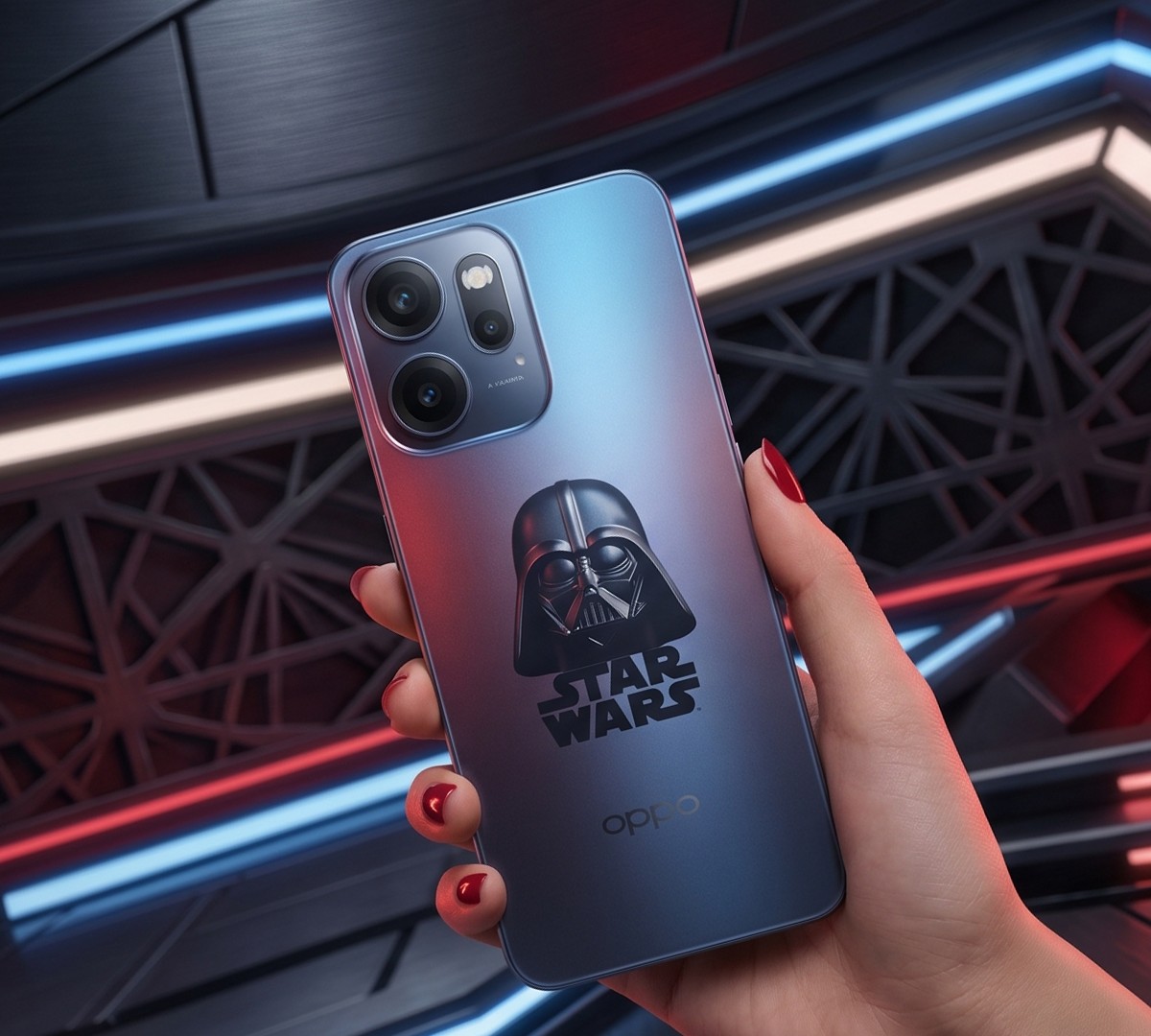 Celular exclusivo com 12 GB de RAM: Oppo Reno 14 F Dark Side em