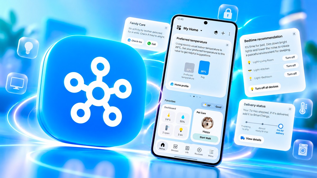 Samsung SmartThings recebe novo visual, funções offline e suporte ao Matter 1.6