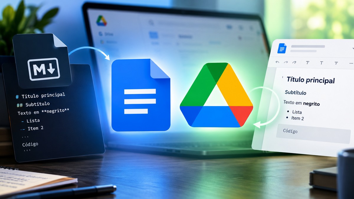 Adeus, conversões: Google Docs e Drive agora editam arquivos Markdown nativamente
