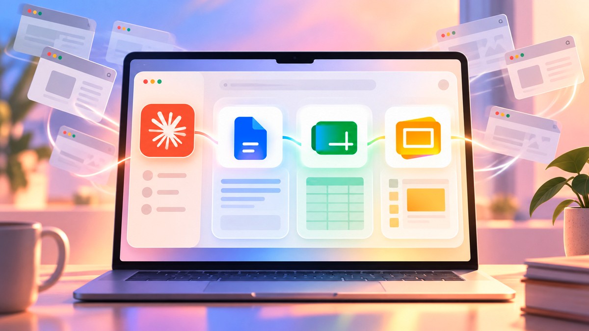 Adeus, abas! Claude ganha integração com Google Docs, Planilhas e Slides