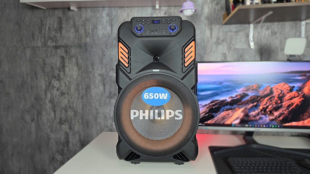 Philips Boomtrek TAX200T tem som de 650W e muita versatilidade para festas | Análise / Review