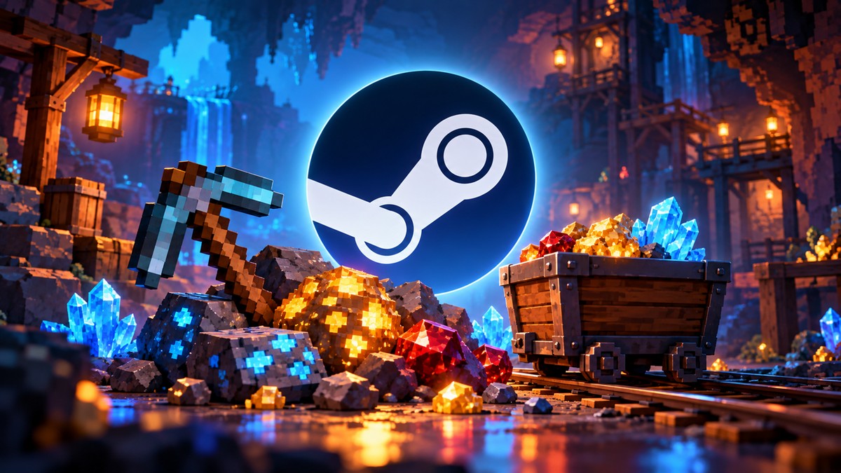 Steam libera jogo grátis de mineração com visual incrível em pixel art