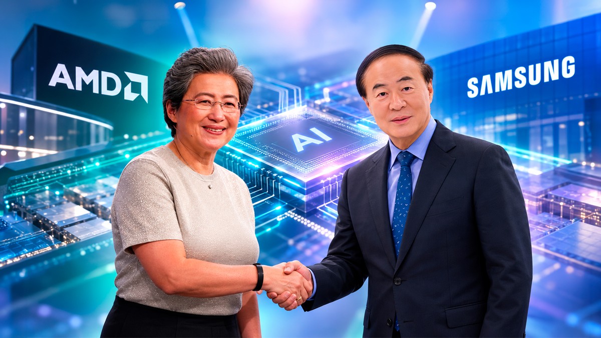 Samsung e AMD ampliam parceria para dominar o mercado de chips de IA