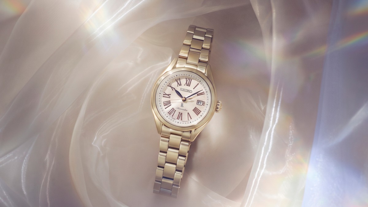Seiko lança relógio automático Lukia Grow com tom ouro champagne, safira e novo movimento