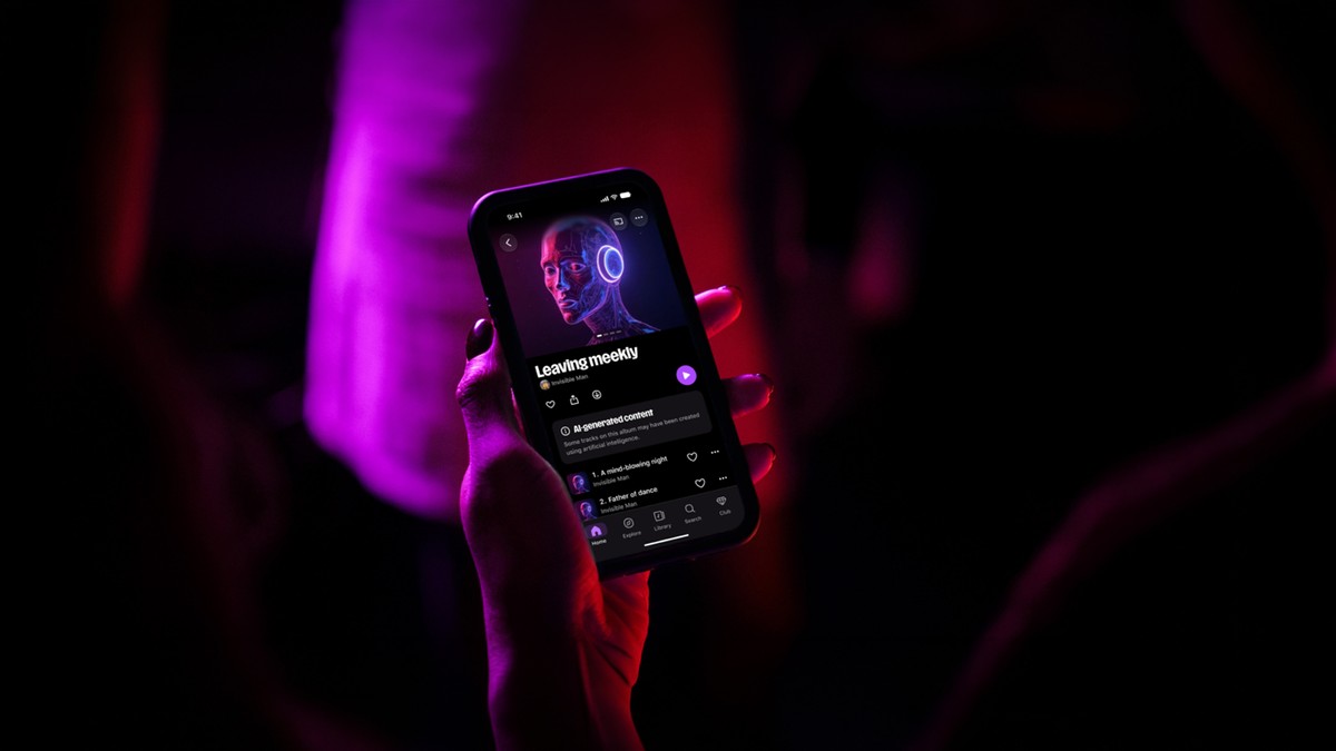 Xô, IA: Deezer lança botão para ocultar músicas criadas por inteligência artificial