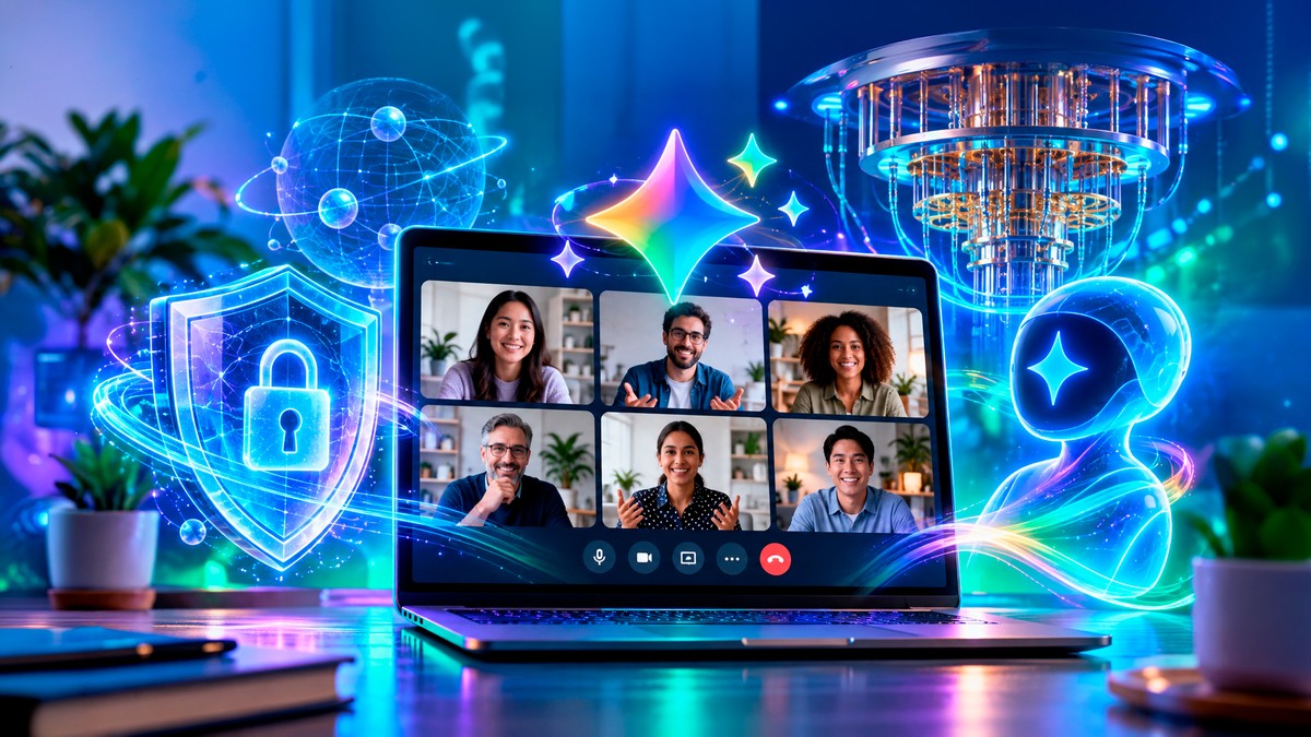 Google Meet recebe atualizações com foco no Gemini e segurança pós-quântica