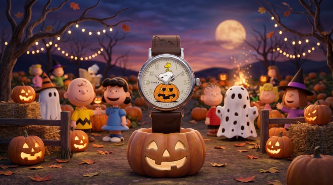 Timex lança relógio de Halloween do Snoopy com iluminação especial e pulseira com morcegos - Foto