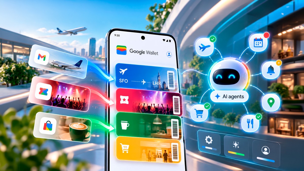 Carteira do Google pode salvar passes automaticamente e ganhar central de agentes de IA