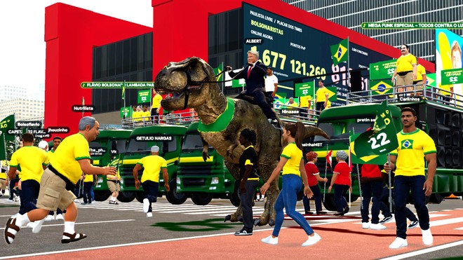 Paulista Livre: brasileiros criam jogo com manifestação virtual e memes de Lula e Flávio Bolsonaro