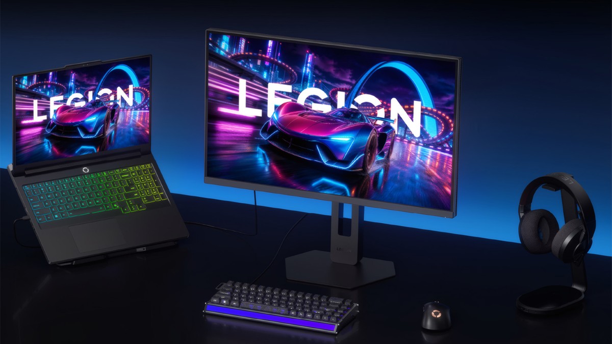 Preço baixo, fluidez alta: Lenovo lança monitor acessível de 27" QHD+ com 320Hz