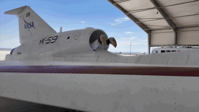 NASA revela método inusitado de manutenção do jato supersônico silencioso X-59 - Foto