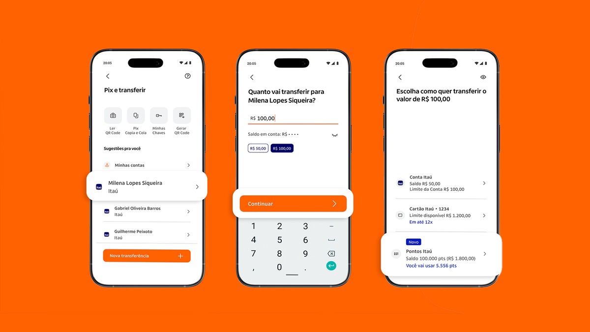 Cliente Itaú agora pode usar pontos para pagar Pix por chave ou QR Code