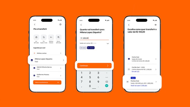 Cliente Itaú agora pode usar pontos para pagar Pix por chave ou QR Code - Foto