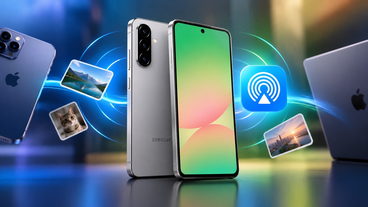 One UI 9 finalmente leva AirDrop da Apple para o Galaxy A56