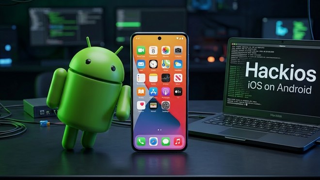 O "Hackintosh do iPhone" nasceu: projeto Hackios faz o iOS rodar no Android - Foto