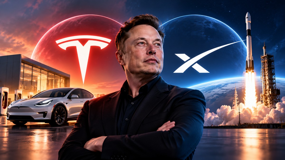 Elon Musk confirma possibilidade de fundir a Tesla e SpaceX