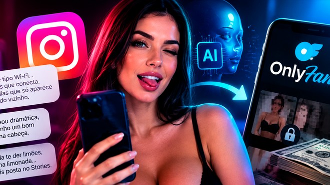 Instagram perdido: influenciadoras de IA roubam piadas para faturar no OnlyFans - Foto