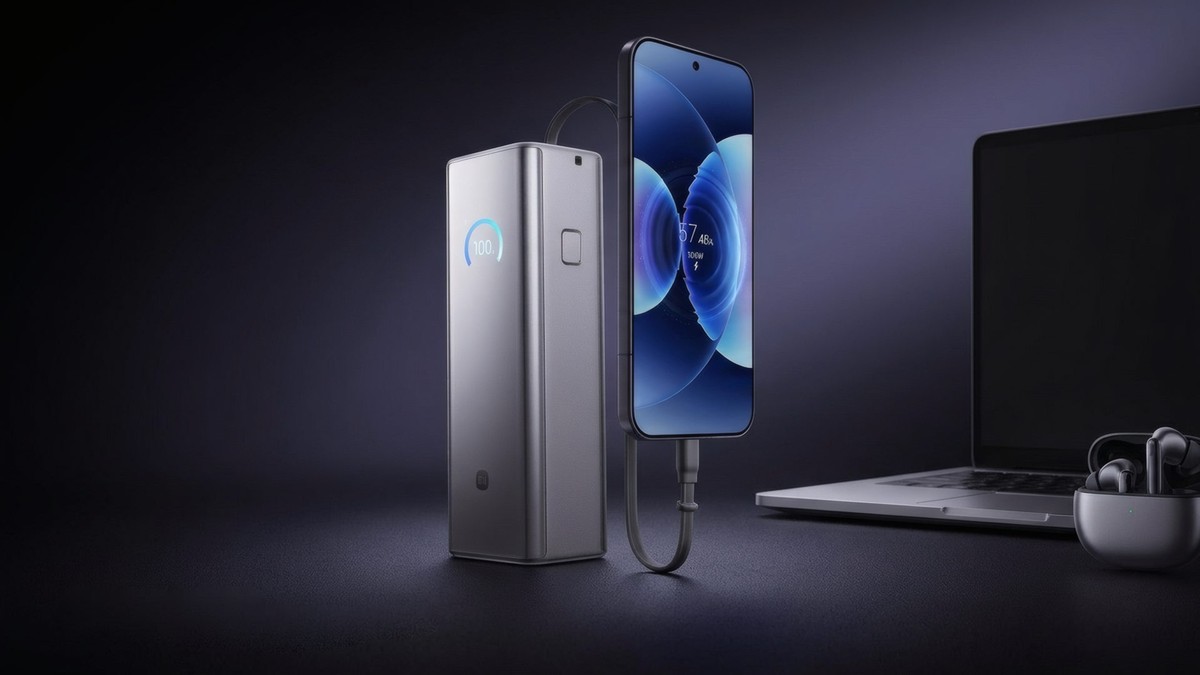 Xiaomi lança power bank de 25.000 mAh com saída de 250W que carrega até notebooks