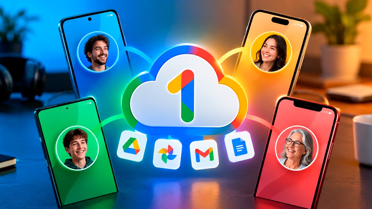 Fim do Grupo de Família? Google One vai permitir unir contas pessoais para dividir espaço