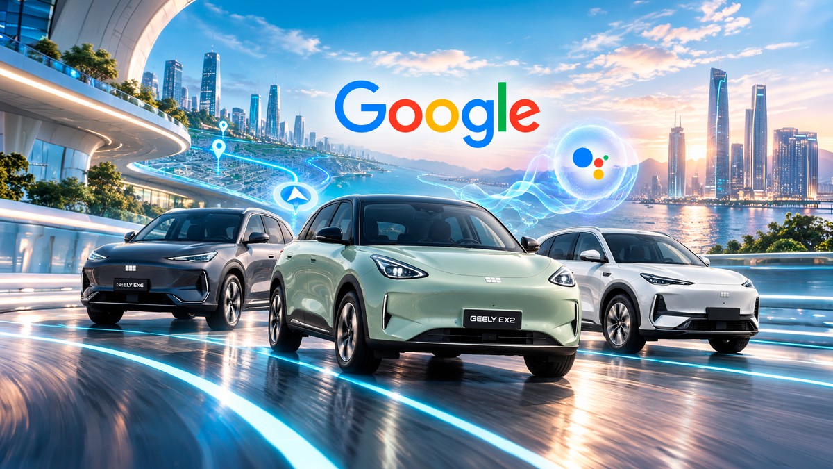 Geely e Google anunciam parceria que traz aos carros integração com Gemini e Maps