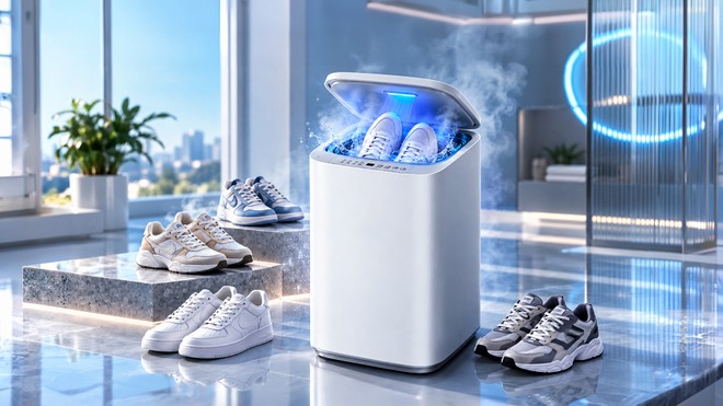 Xiaomi libera máquina que lava e esteriliza ate 4 pares de tênis