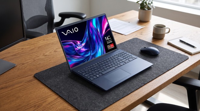VAIO FE 16 em oferta: mobilidade, tela antirreflexo e Wi Fi rápido pra home office