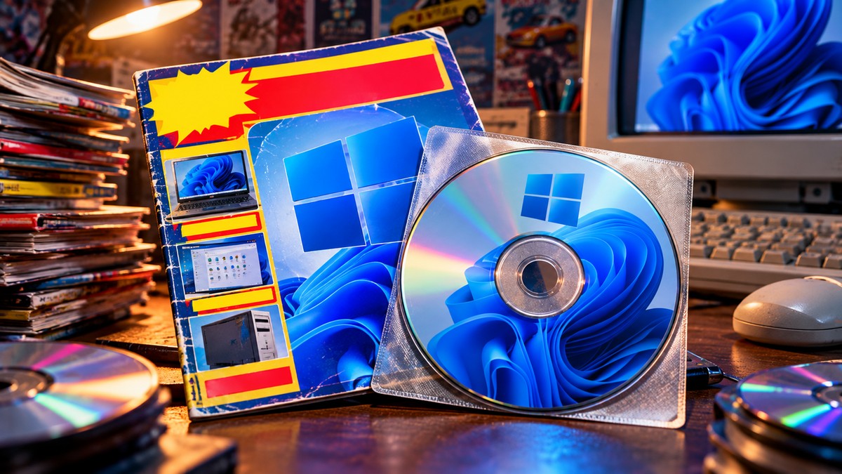 De volta aos anos 2000! Usuário consegue colocar toda a ISO do Windows 11 em um CD-ROM