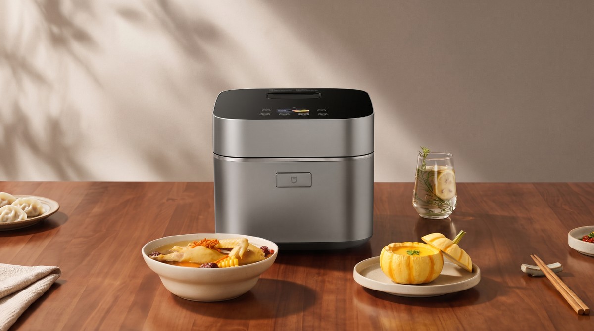 Xiaomi lança panela de arroz de 3 litros com cuba de titânio e 3.000 programas de cozimento