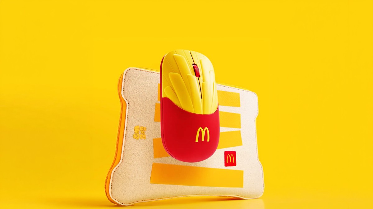 Jogo muito tudo isso: McDonald's e Lenovo lançam mouse batata frita de brinquedos reciclados