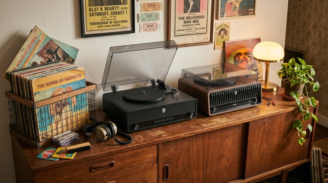 Philips apresenta vitrolas retro com Bluetooth e app para Brasil