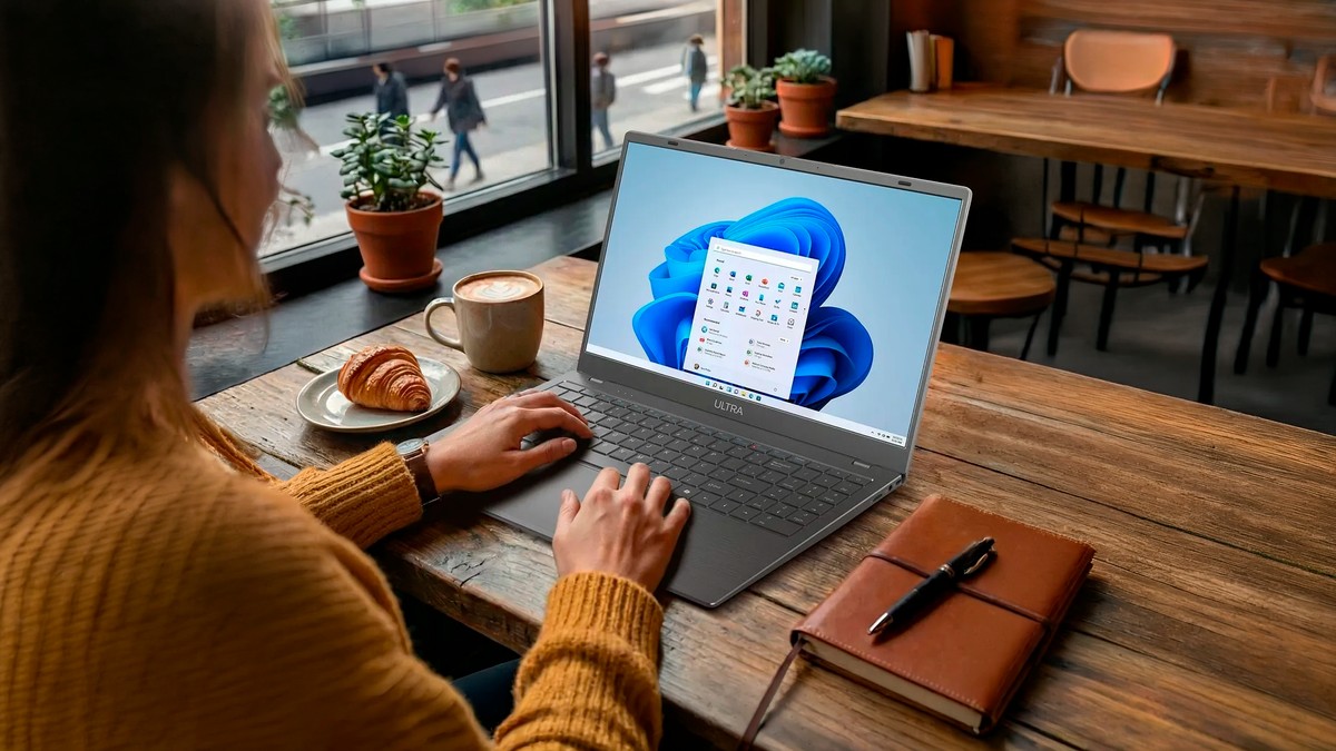 Para o dia a dia: notebook Ultra com chip Intel e 8 GB em oferta em até 21x sem juros