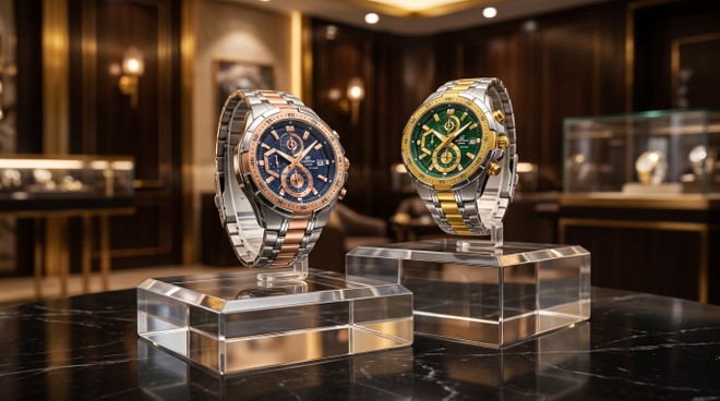 Casio Edifice lança novos relógios com mostrador esportivo e detalhes em ouro rosé