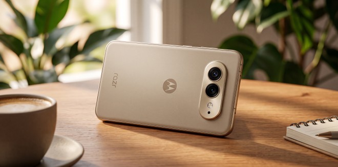 Motorola revela nome comercial do dobrável largo Razr Flex 27 com 5.000 mAh