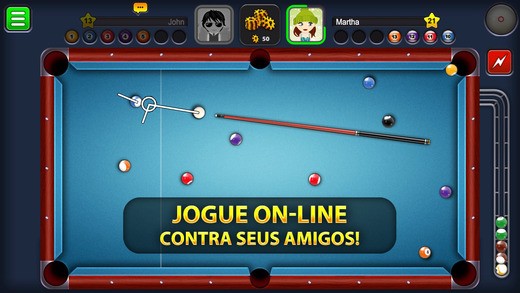 Jogue sinuca online com seus amigos com esse jogo para Android e iOS 